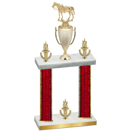 Double Red Glacier Victory Horses Trophy