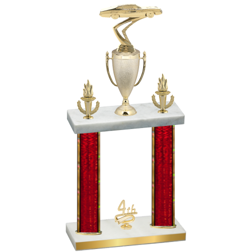 Double Red Glacier Fourth Place Cars Trophy