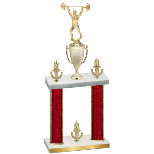 Double Red Glacier Victory Weights Trophy