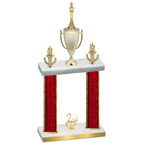 Double Red Glacier Second Place Chess Trophy