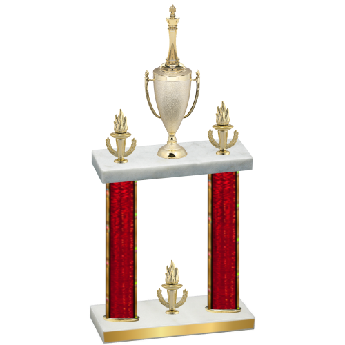 Double Red Glacier Victory Chess Trophy