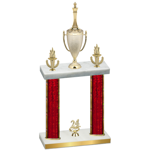 Double Red Glacier Year Chess Trophy