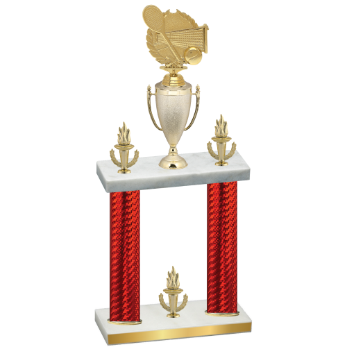 Double Red Carbon Fiber Victory Tennis Trophy