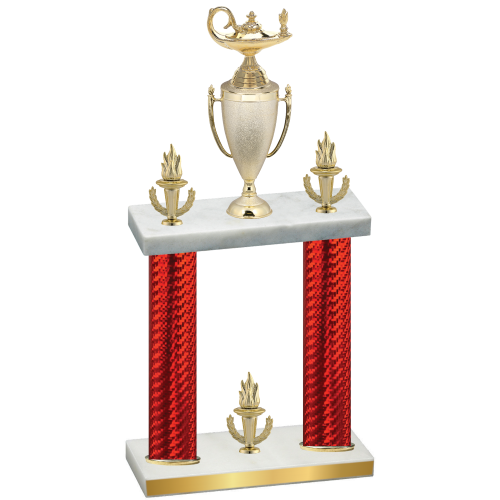 Double Red Carbon Fiber Victory Academics Trophy