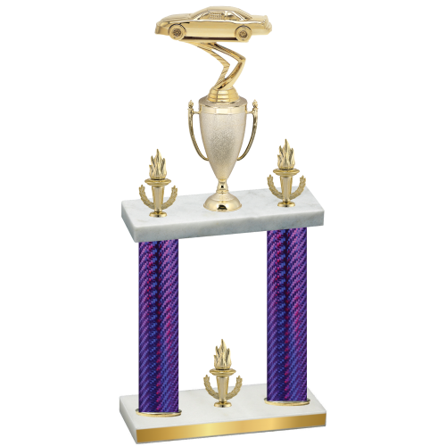 Double Purple Carbon Fiber Victory Cars Trophy