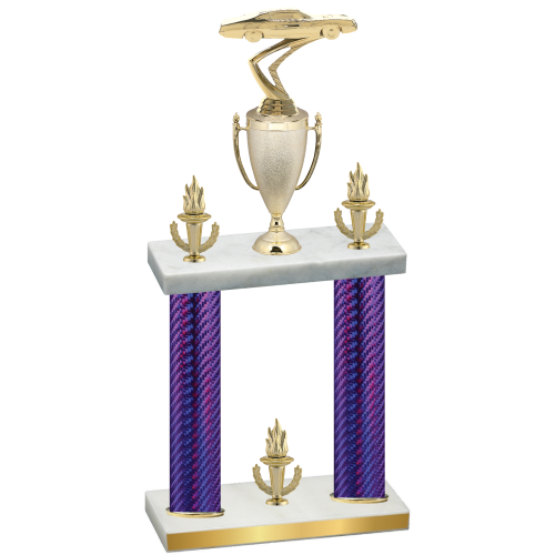 Double Purple Carbon Fiber Victory Cars Trophy