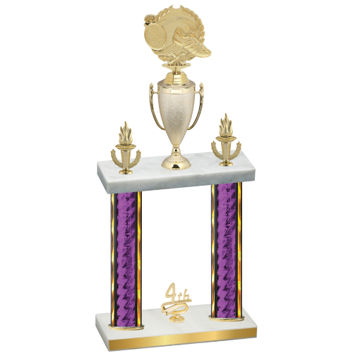 Double Purple Glacier Fourth Place Running Trophy