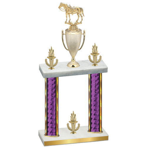 Double Purple Glacier Victory Horses Trophy