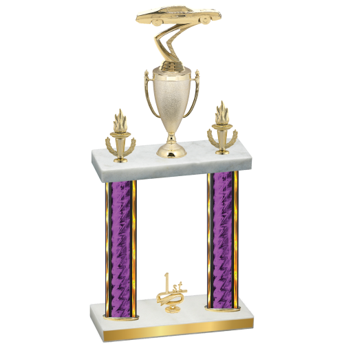 Double Purple Glacier First Place Cars Trophy