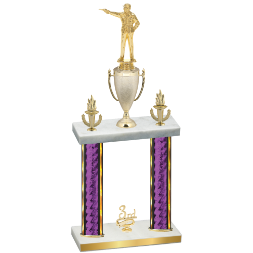 Double Purple Glacier Third Place Shooter Trophy
