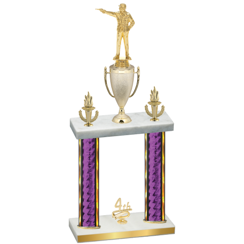Double Purple Glacier Fourth Place Shooter Trophy