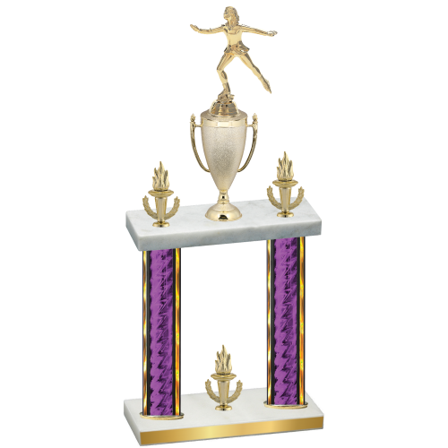 Double Purple Glacier Victory Skater Trophy