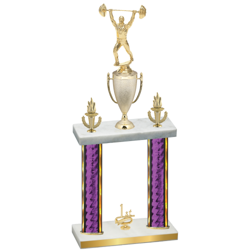 Double Purple Glacier First Place Weights Trophy