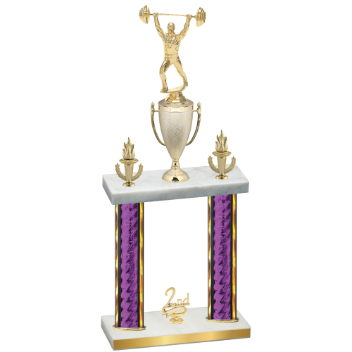 Double Purple Glacier Second Place Weights Trophy