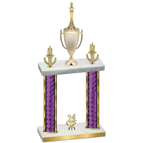 Double Purple Glacier Year Chess Trophy