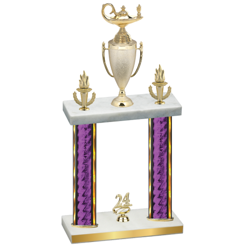 Double Purple Glacier Year Academics Trophy