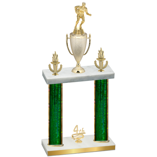 Double Green Glacier Fourth Place Rugby Trophy