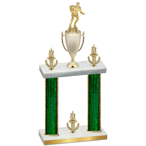 Double Green Glacier Victory Rugby Trophy