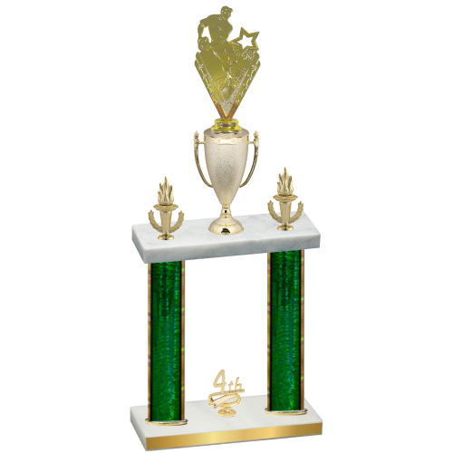 Double Green Glacier Fourth Place Rugby Trophy
