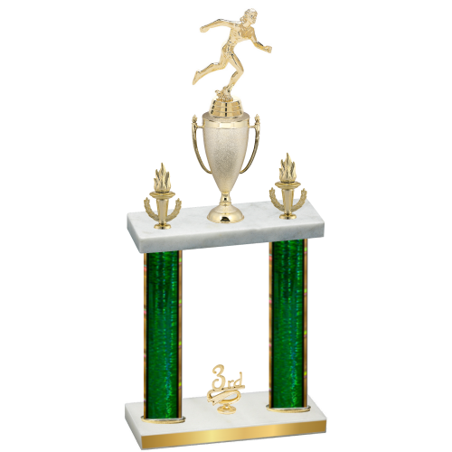 Double Green Glacier Third Place Running Trophy