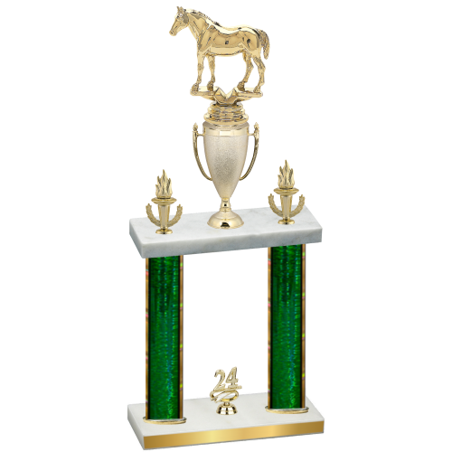 Double Green Glacier Year Horses Trophy