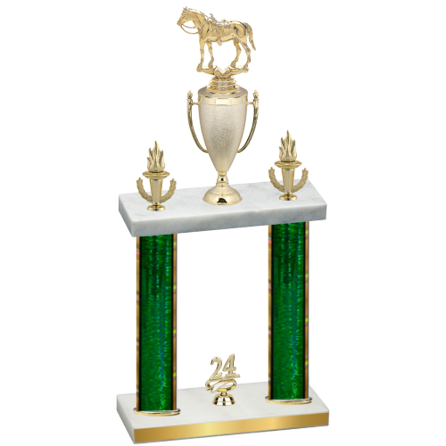 Double Green Glacier Year Horses Trophy