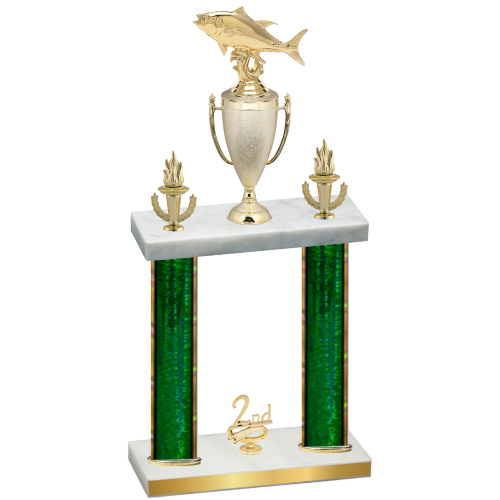 Double Green Glacier Second Place Fishing Trophy