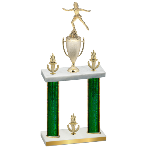Double Green Glacier Victory Skater Trophy