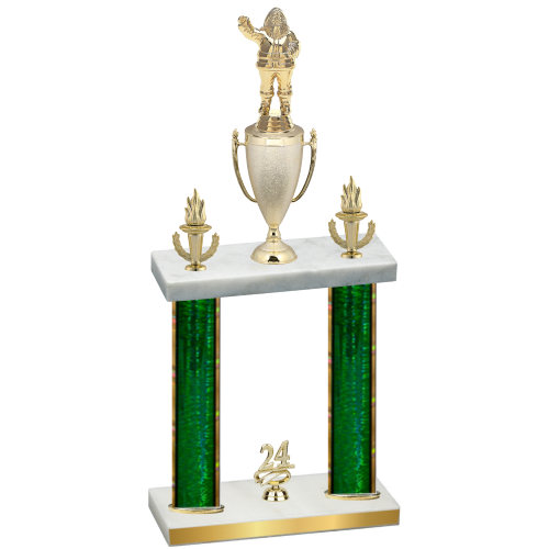 Double Green Glacier Year Holiday Trophy