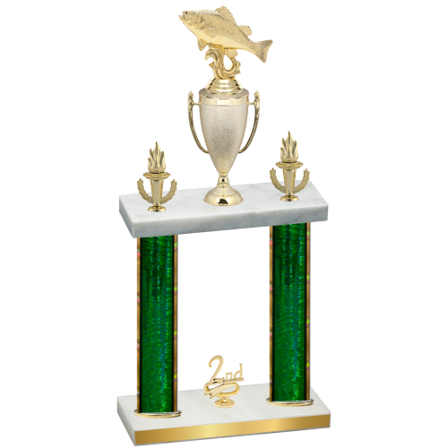 Double Green Glacier Second Place Fishing Trophy