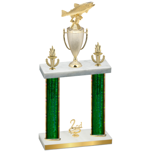 Double Green Glacier Second Place Fishing Trophy