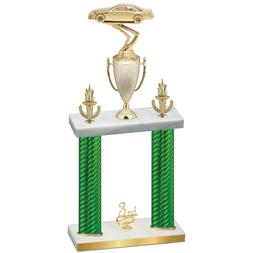 Double Green Carbon Fiber Third Place Cars Trophy