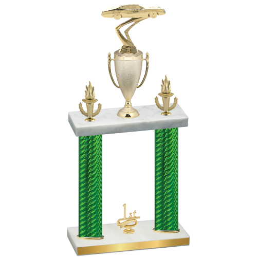 Double Green Carbon Fiber First Place Cars Trophy
