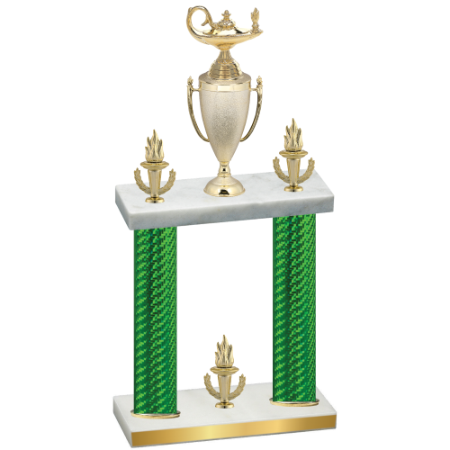 Double Green Carbon Fiber Victory Academics Trophy
