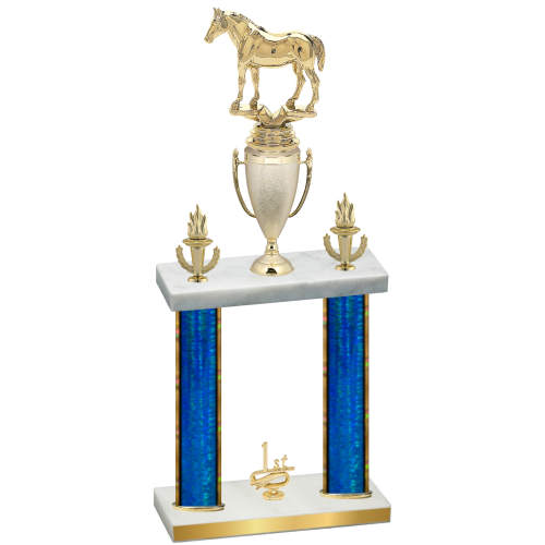 Double Blue Glacier First Place Horses Trophy