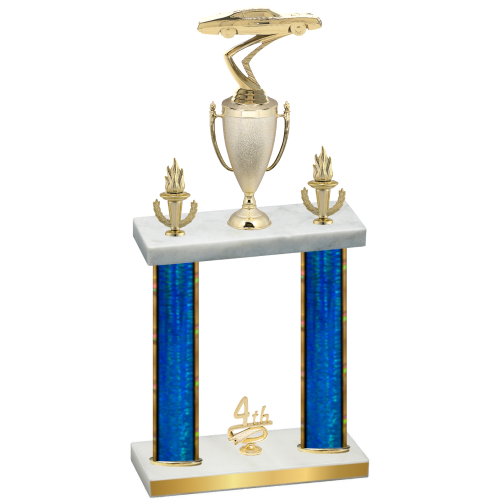 Double Blue Glacier Fourth Place Cars Trophy