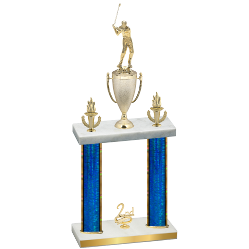 Double Blue Glacier Second Place Golf Trophy