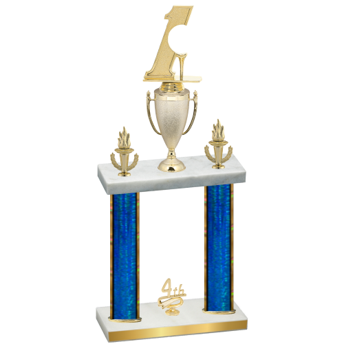Double Blue Glacier Fourth Place Golf Trophy