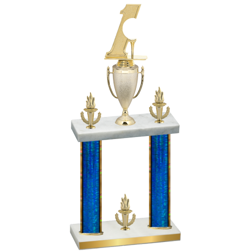 Double Blue Glacier Victory Golf Trophy