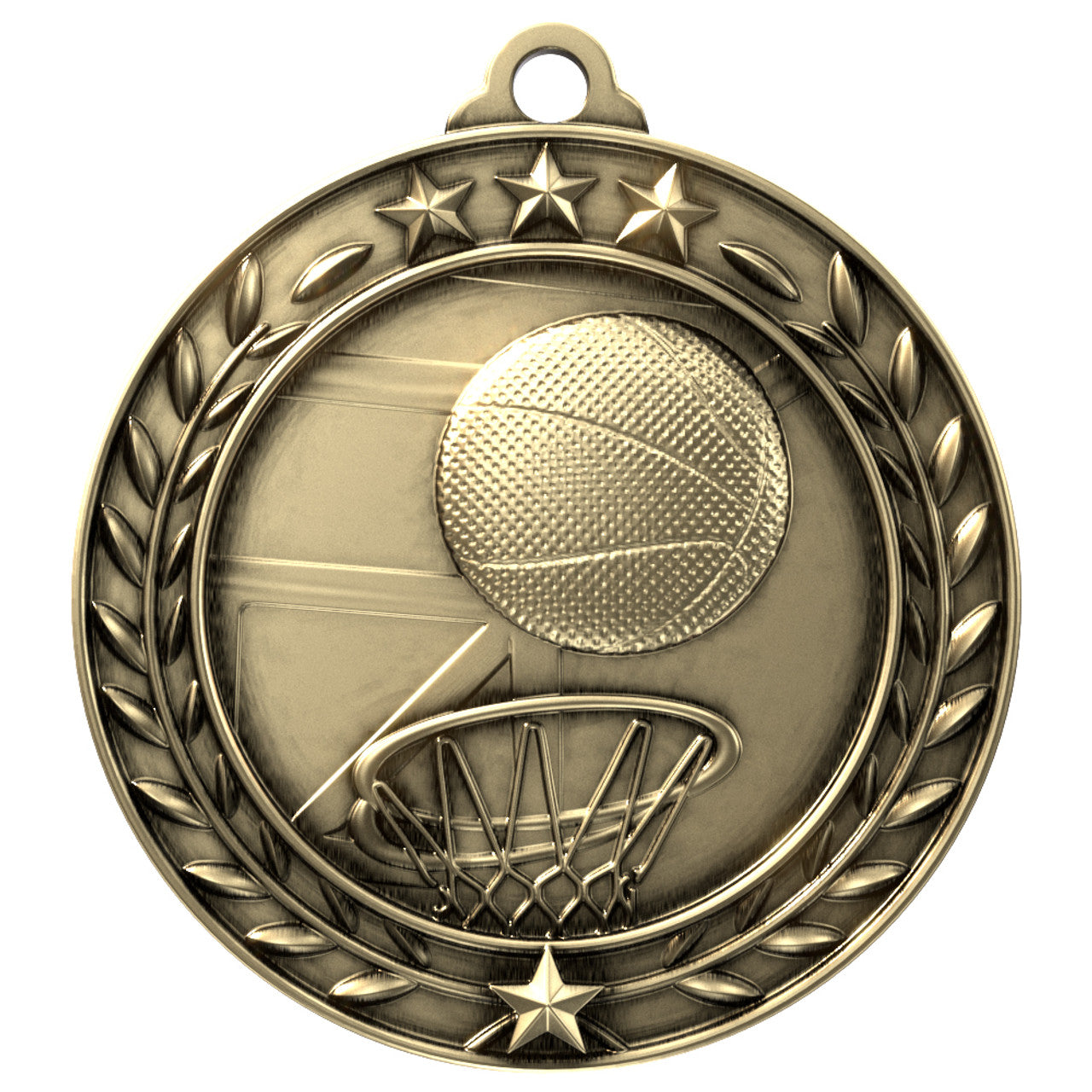 2.75in Basketball Wreath Medal