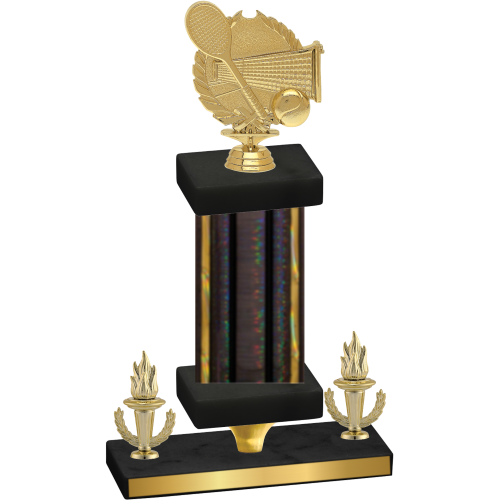 Premium Single Black Glacier Victory Tennis Trophy