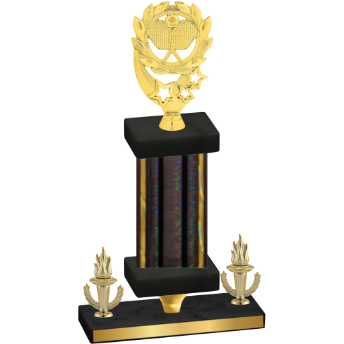 Premium Single Black Glacier Victory Pickleball Trophy