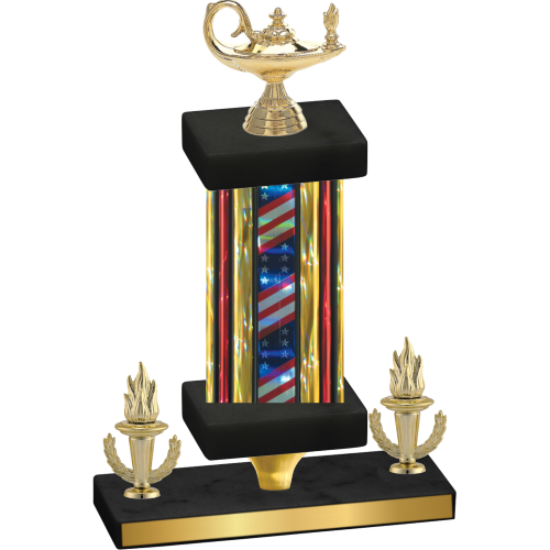 Premium Single Flag USA Victory Academics Trophy