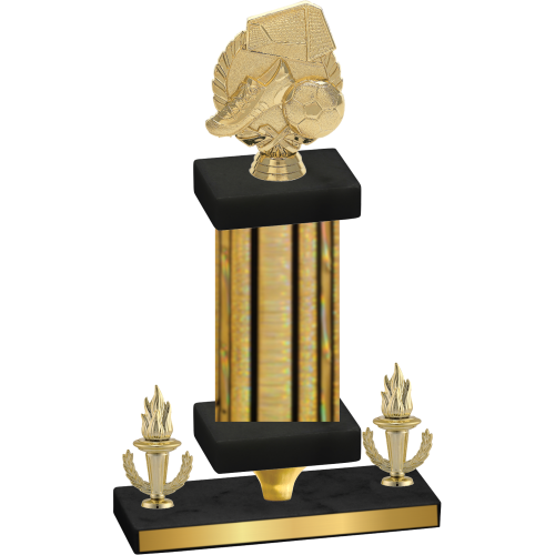 Premium Single Gold Glacier Victory Soccer Trophy