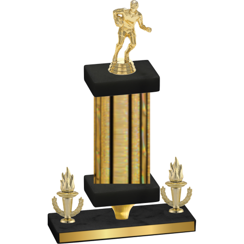 Premium Single Gold Glacier Victory Rugby Trophy