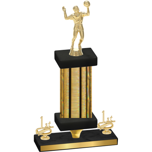 Premium Single Gold Glacier First Place Volleyball Trophy
