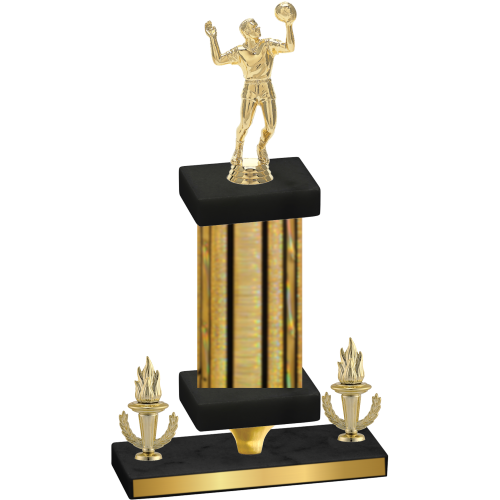 Premium Single Gold Glacier Victory Volleyball Trophy
