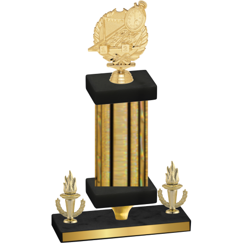 Premium Single Gold Glacier Victory Swimming Trophy