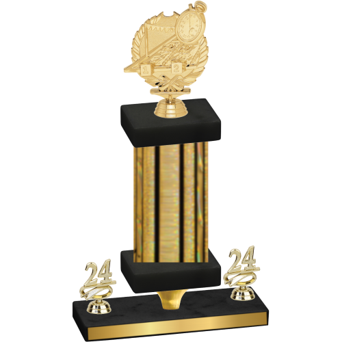 Premium Single Gold Glacier Year Swimming Trophy
