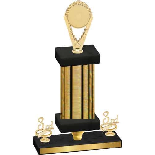 Premium Single Gold Glacier Third Place Insert Trophy